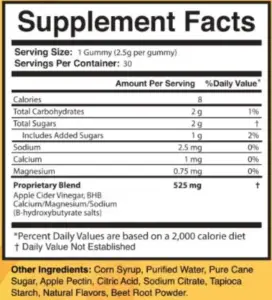 BurnTide-Ingredients-Supplement-Facts