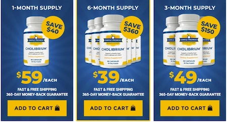 Cholibrium pricing details
