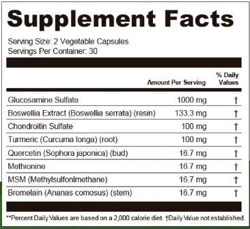 JointBrex supplement facts