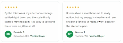 LipoBliss customer reviews