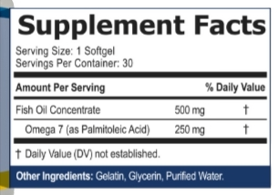 Ultra Omega Burn Supplement Facts