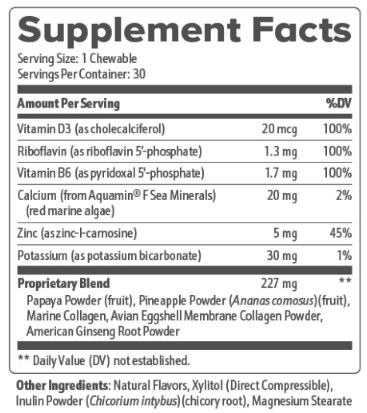VertiAid supplement facts
