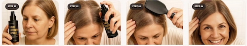 HaloGrow Hairspray how to use