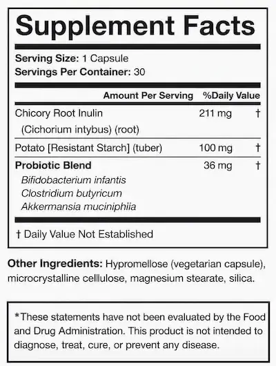 SodaTide Supplement Facts
