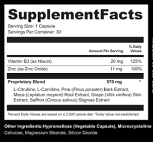 Steel Power Supplement Facts