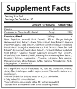 Hawaiian Harmony Supplement Facts